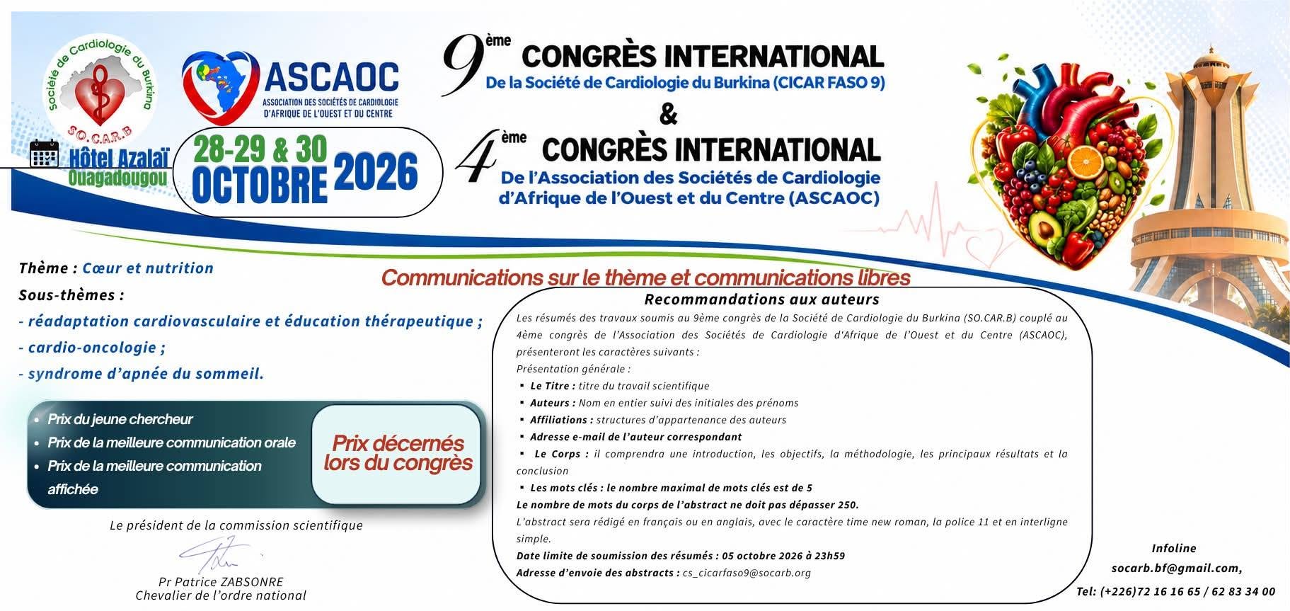 Congrès SOCARB 2026 — Appel à communication
